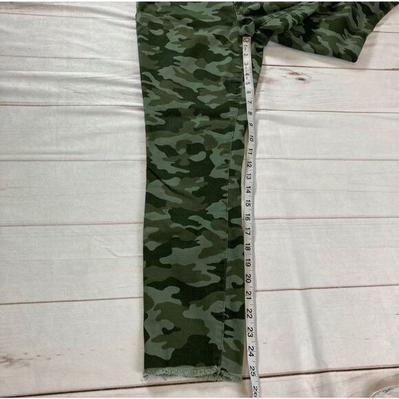 Old Navy Rockstar Green Camo Ankle Skinny Jeans Size 6 - Picture 8 of 11